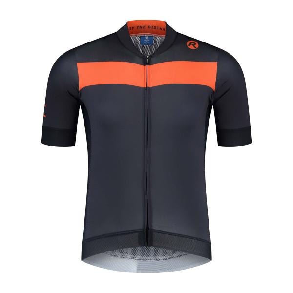 Rogelli prime męska koszulka rowerowa niebiesko pomarańczowa - Rozmiar: XL