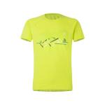 Męska koszulka wspinaczkowa Montura Sporty 2 T-Shirt verde lime/bianco - XL
