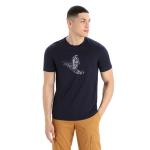Koszulka męska Icebreaker Tech Lite II Short Sleeve T-shirt Skiing Yeti midnight navy - L