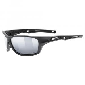Okulary sportowe ze szkłami polaryzacyjnymi Uvex SPORTSTYLE 232 P black mat - ONE SIZE