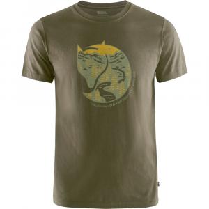 Koszulka męska Fjallraven Arctic Fox T-shirt dark olive - M
