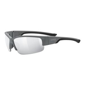 Sportowe okulary przeciwsłoneczne Uvex Sportstyle 215 grey matt/silver - ONE SIZE