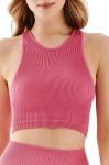 Top Seamless halter rib 1203 rose