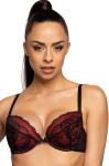 Biustonosz Mollie 3755/1 czarno-czerwony