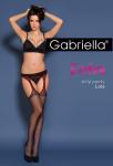 Rajstopy cienkie Erotica Strip Panty Lola Czarno-czerwone S/M