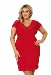 Donna Tess czerwona plus size Koszula nocna