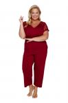 Piżama damska PB 7259 burgundy red