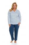 Piżama damska PB 5282 navy bloom plus