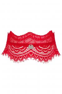 Choker Bergamore czerwony