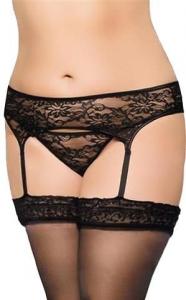 Garterbelt 3316 - Plus Size - black