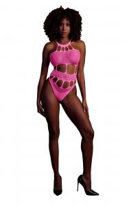 Body with Grecian Neckline - Neon Pink