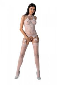 BS095 Bodystocking Biały