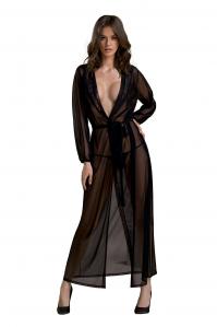 ZINNIA PEIGNOIR black