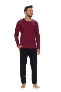Piżama PMB 5238 sangria plus