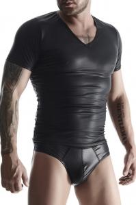 Męski t-shirt z wetlooka w serek