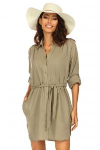 Sukienka plażowa F 223/857/24 khaki