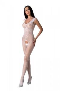 BS098 Bodystocking Biały