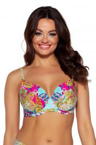 Biustonosz kąpielowy sk 172 Turquoise paisley plus