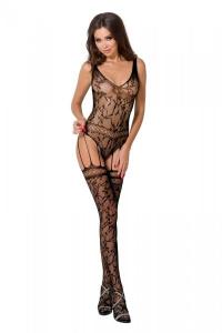 BS051 Bodystocking Czarny