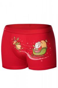 Cornette Merry Christmas Santa\'s sleigh 007/67 bokserki męskie