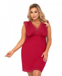 Donna Vera bordowa plus size Koszula nocna