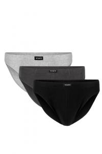Slipy Sport 322 3-pak cza/szm/grf