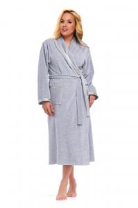 Szlafrok SWA 1078 grey melange plus