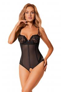 Body otwarte Serena Love czarne