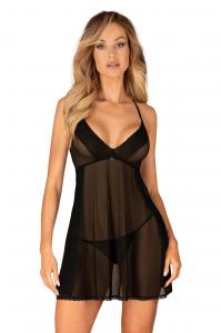 Babydoll i stringi Latinesa czarne