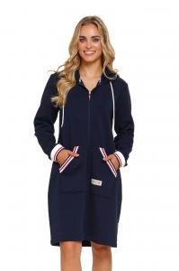 Szlafrok SMZ 4508 navy blue plus