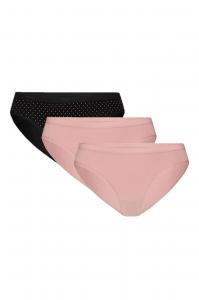 Figi bikini 195 rozj/cza/rozj 3-pak