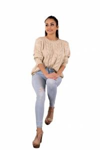 Merribel Marynesta Beige sweter damski