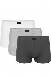 Bokserki 007 3-pak bia/sz/gr