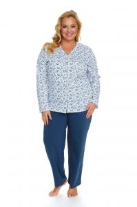 Piżama damska PB 5282 navy bloom plus