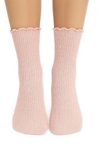Skarpetki Nana 577 pink/silver
