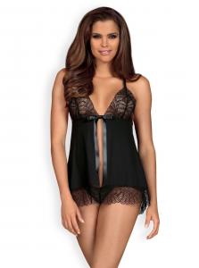 Chiccanta babydoll i stringi czarna S/M