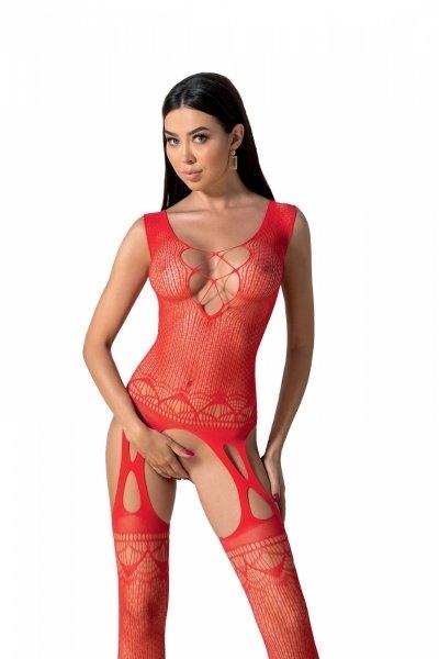 Passion BS099 czerwony Bodystocking