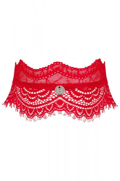 Choker Bergamore czerwony