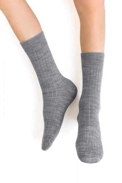 Steven art.130 Merino Wool Prążek skarpety dziecięce 26-34