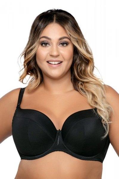 Ava 1263 Painel czarny biustonosz usztywniany plus size