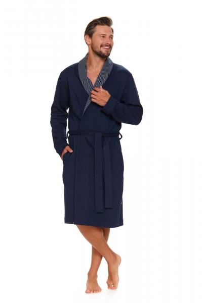 Szlafrok SMW 5283 navy blue