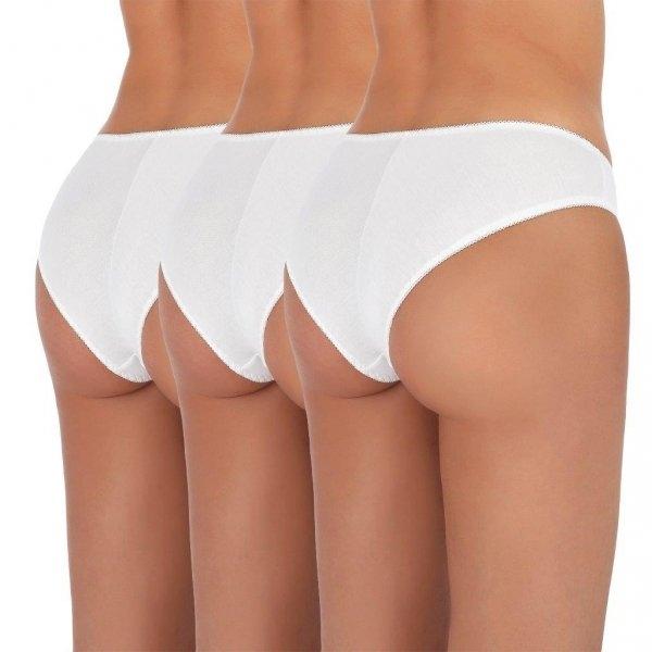 BASIC PANTIES 002 white - 3 pack