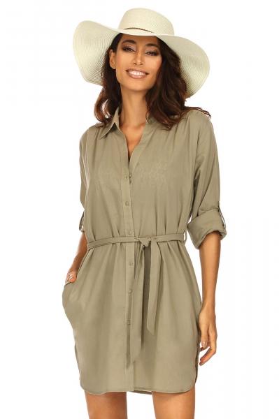 Sukienka plażowa F 223/857/24 khaki