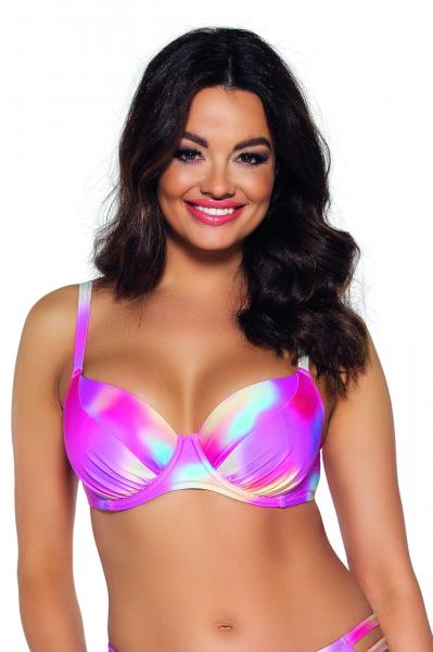 Biustonosz kąpielowy sk 163 Pastel tie dye plus