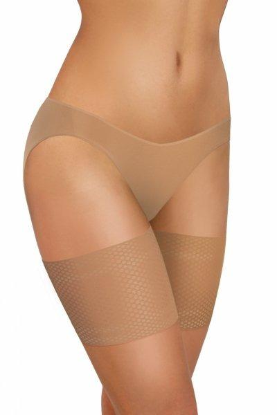 Sesto Senso Thigh Bands WZ2 koronka beżowa maxi Opaska na uda