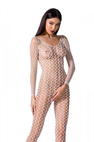 BS068 Bodystocking Biały