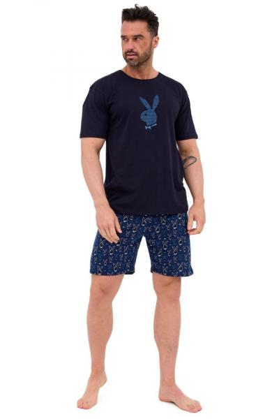 Piżama męska Rabbit 326/190 granatowa plus