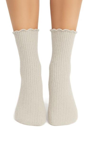 Skarpetki Nana 577 cream/gold