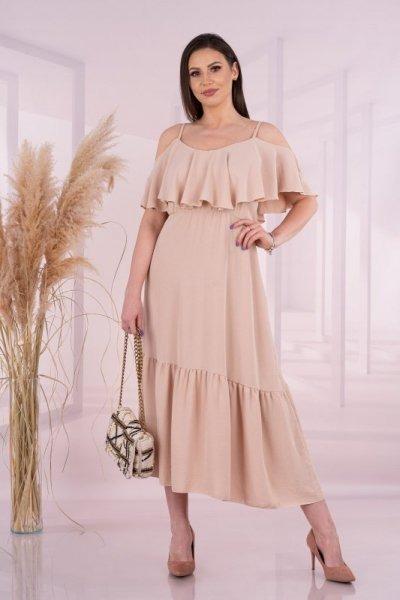 Merribel Sunlov Beige sukienka damska