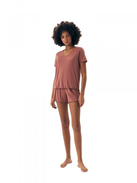 Piżama damska Noves 43022 mauve